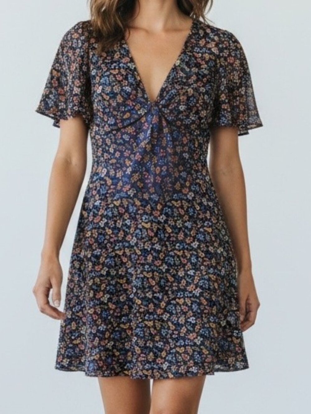 Madewell mini dress 0 floral cottage core